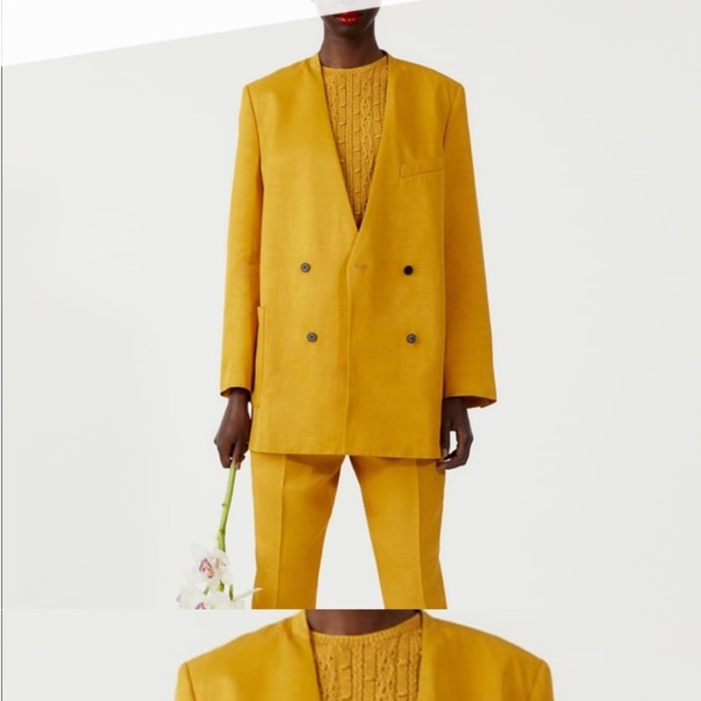 Zara Mustard Yellow Blazer